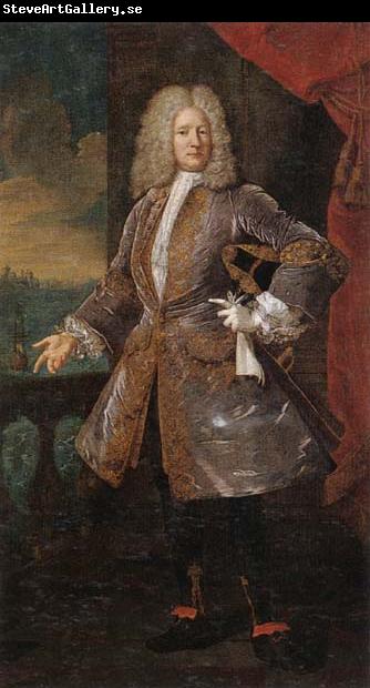 unknow artist Portrait of a nobleman,full-length,standing on a balcony